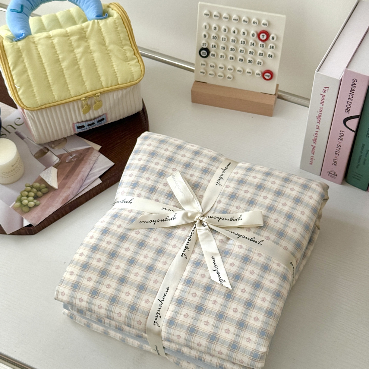 91家纺网 家纺一手货源 找家纺 于果 2025新款全棉双层纱四件套（第六批） 威尔士