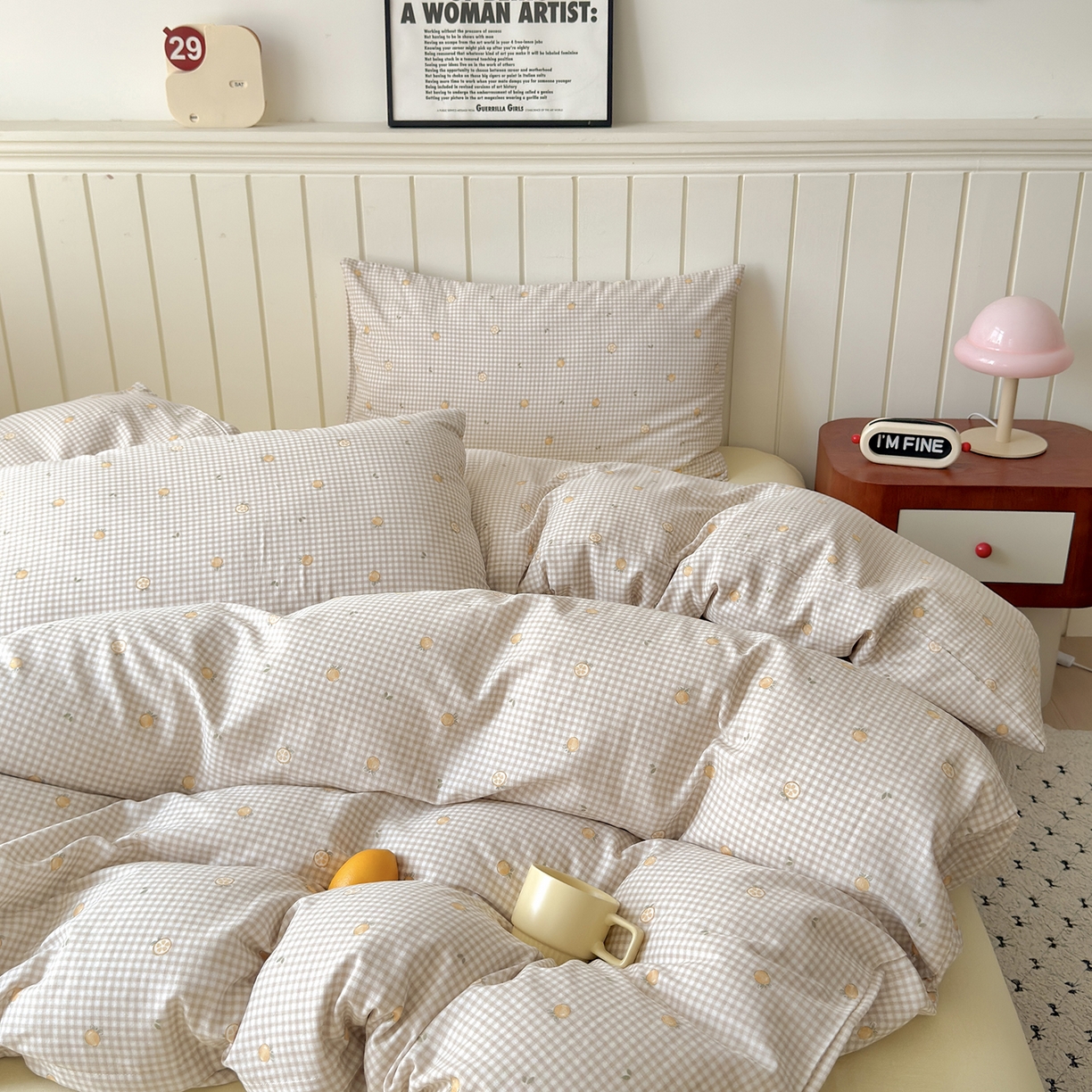 91家纺网 家纺一手货源 找家纺 于果 2025新款全棉双层纱四件套（第六批） 觅果