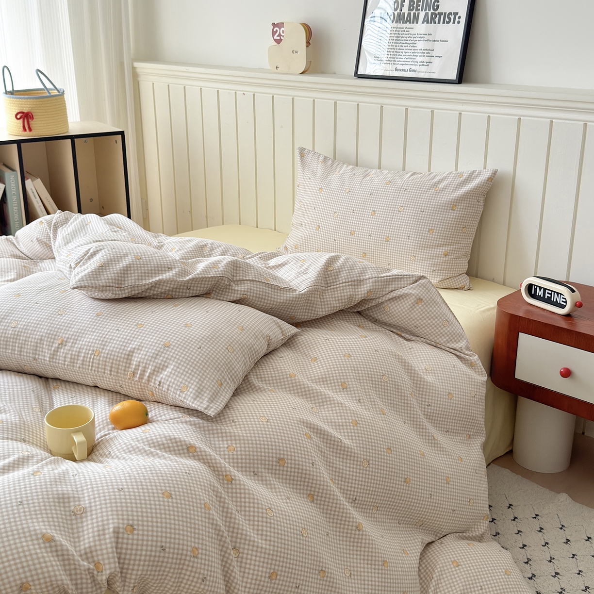 91家纺网 家纺一手货源 找家纺 于果 2025新款全棉双层纱四件套（第六批） 觅果