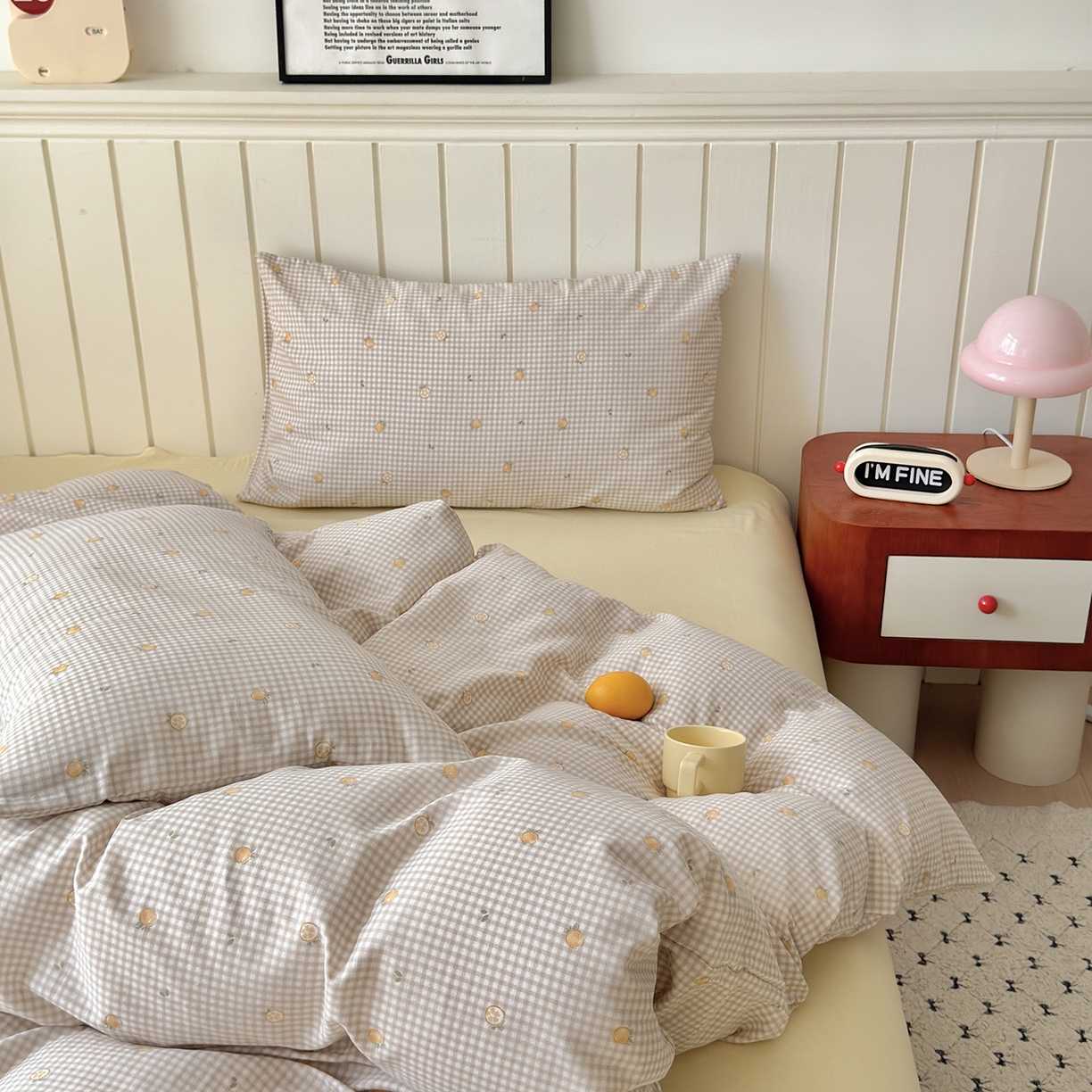 91家纺网 家纺一手货源 找家纺 于果 2025新款全棉双层纱四件套（第六批） 觅果