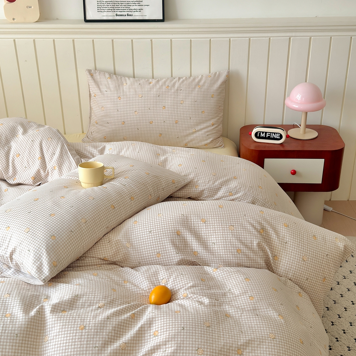 91家纺网 家纺一手货源 找家纺 于果 2025新款全棉双层纱四件套（第六批） 觅果