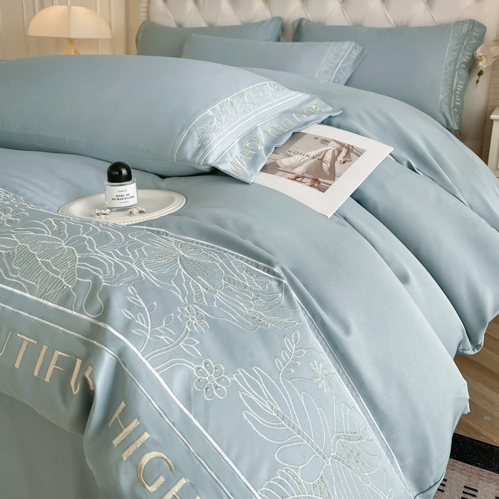 91家纺网 家纺一手货源 找家纺 （总）绒掌柜 （总）2025新品第一波 水洗天丝真丝冰丝四件套（礼盒装含买家秀）——清悦系列