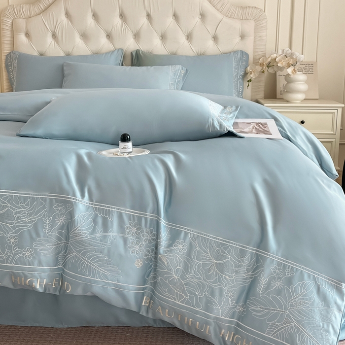 91家纺网 家纺一手货源 找家纺 （总）绒掌柜 （总）2025新品第一波 水洗天丝真丝冰丝四件套（礼盒装含买家秀）——清悦系列