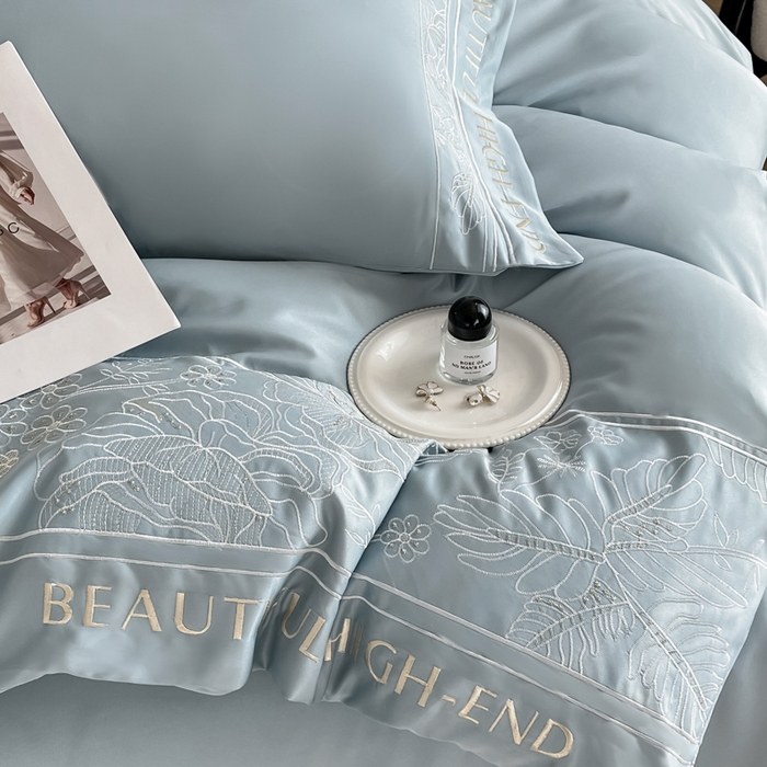 91家纺网 家纺一手货源 找家纺 （总）绒掌柜 （总）2025新品第一波 水洗天丝真丝冰丝四件套（礼盒装含买家秀）——清悦系列