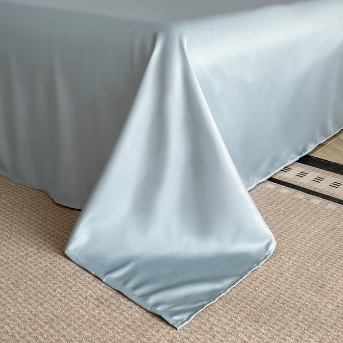 91家纺网 家纺一手货源 找家纺 （总）绒掌柜 （总）2025新品第一波 水洗天丝真丝冰丝四件套（礼盒装含买家秀）——清悦系列