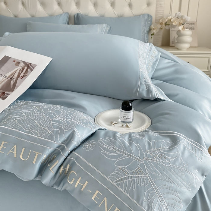 91家纺网 家纺一手货源 找家纺 （总）绒掌柜 （总）2025新品第一波 水洗天丝真丝冰丝四件套（礼盒装含买家秀）——清悦系列