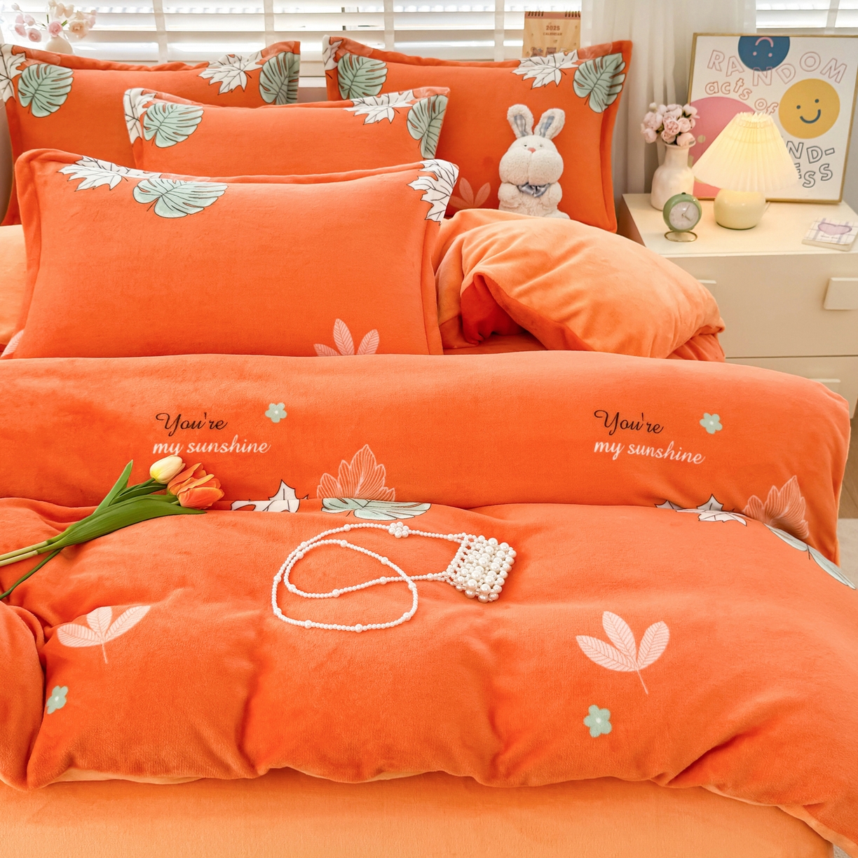 91家纺网 家纺一手货源 找家纺 （总）肖恩毯业 2025新款印花牛奶绒四件套