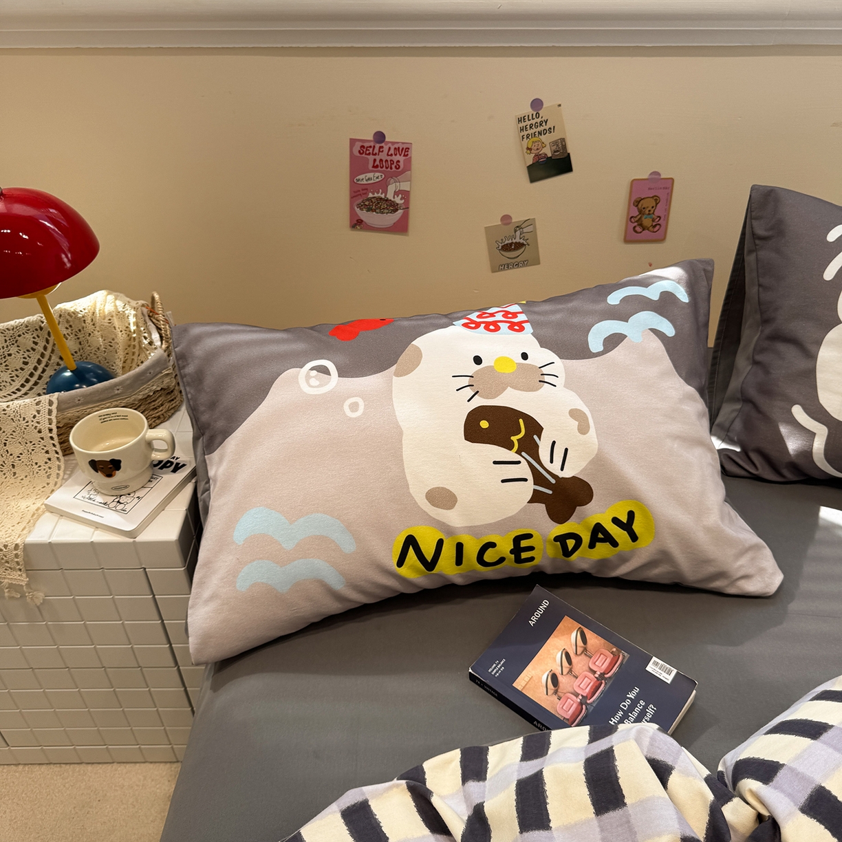 91家纺网 家纺一手货源 找家纺 （总）珺柔家纺 2025新款数码印花枕套全棉磨毛毛巾绣卡通四件套