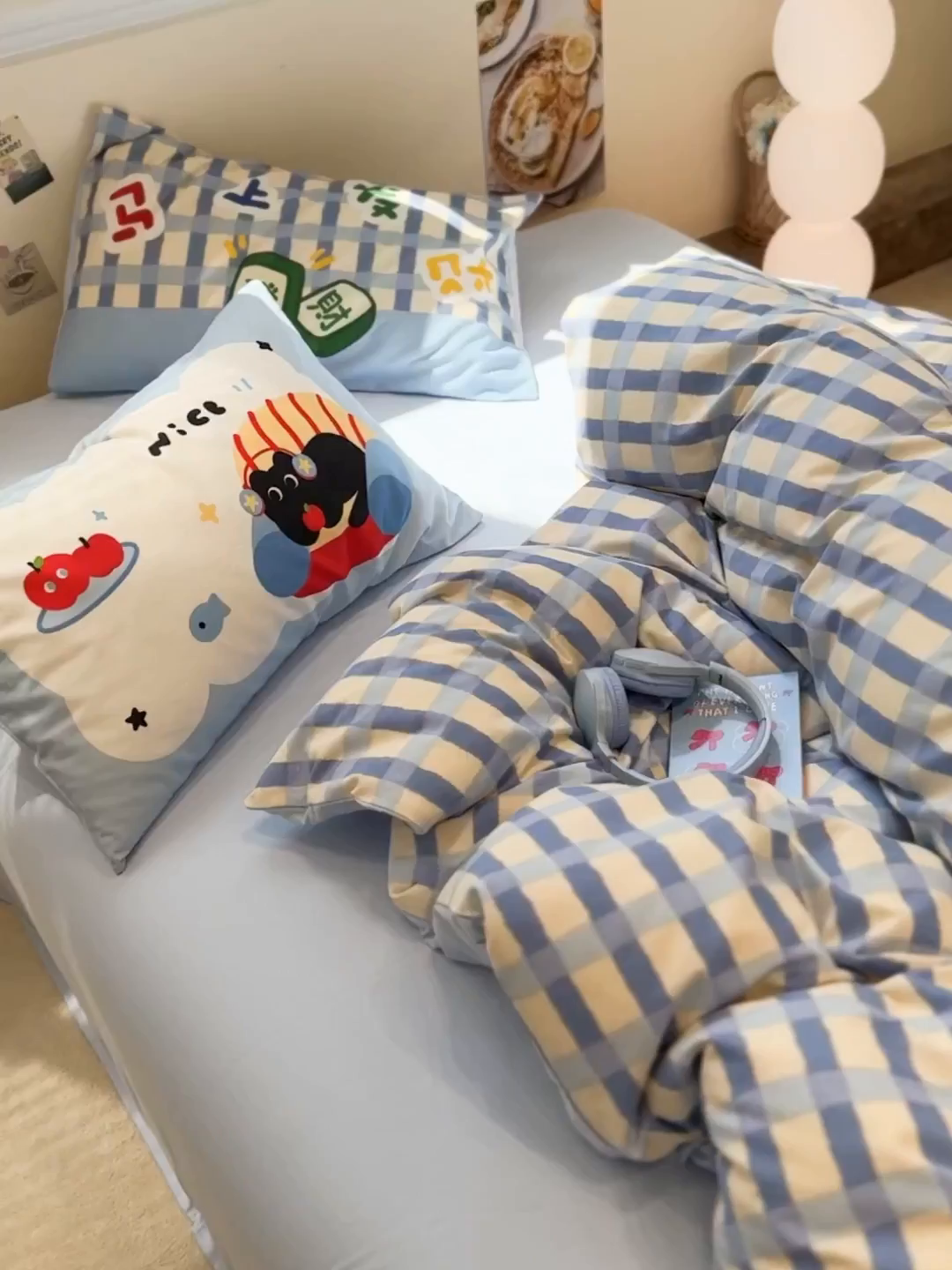 91家纺网 家纺一手货源 找家纺 珺柔家纺 2025新款数码印花枕套全棉磨毛毛巾绣卡通四件套 马上发财