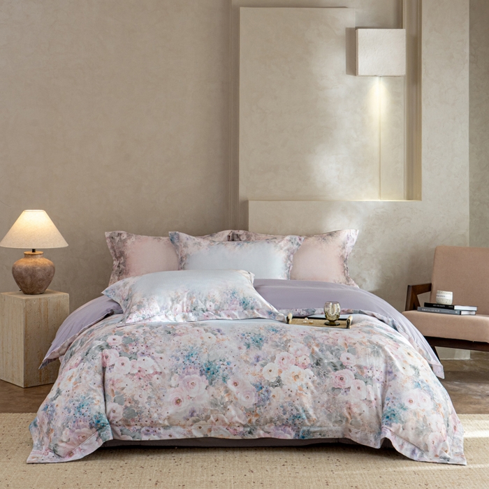 91家纺网 家纺一手货源 找家纺 （总）梵克保罗 2025秋冬新款银丝提花加数码印花四件套