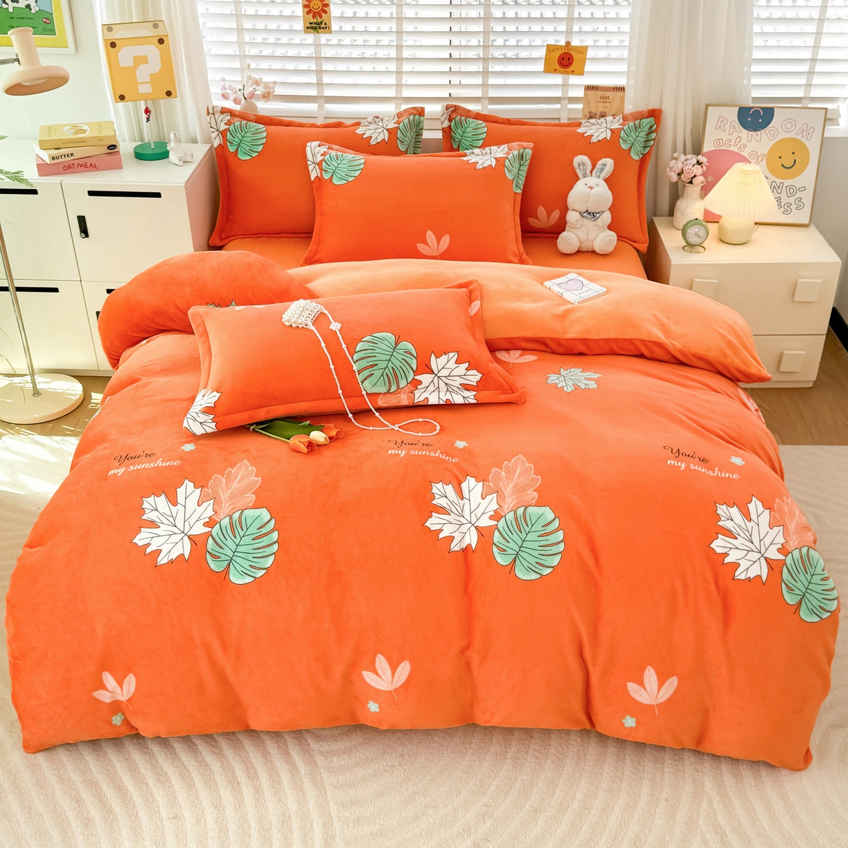 91家纺网 家纺一手货源 找家纺 （总）坦客毯业 2025新款印花牛奶绒四件套