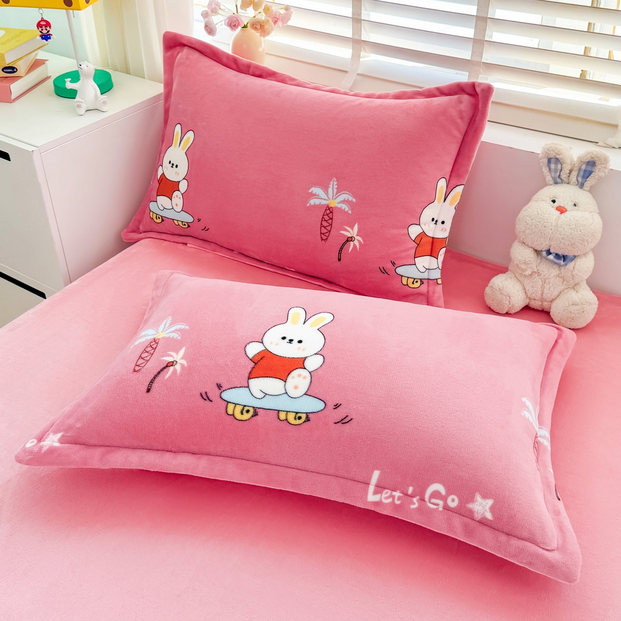 91家纺网 家纺一手货源 找家纺 坦客毯业 2025新款印花牛奶绒四件套 萌宠