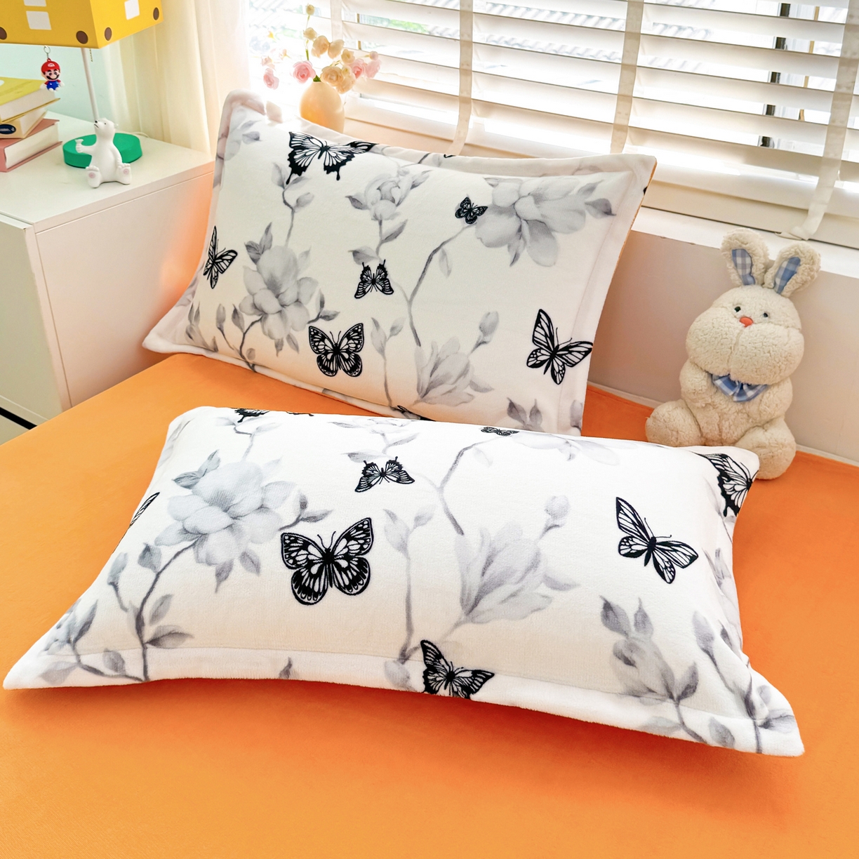 91家纺网 家纺一手货源 找家纺 坦客毯业 2025新款印花牛奶绒四件套 蝶恋