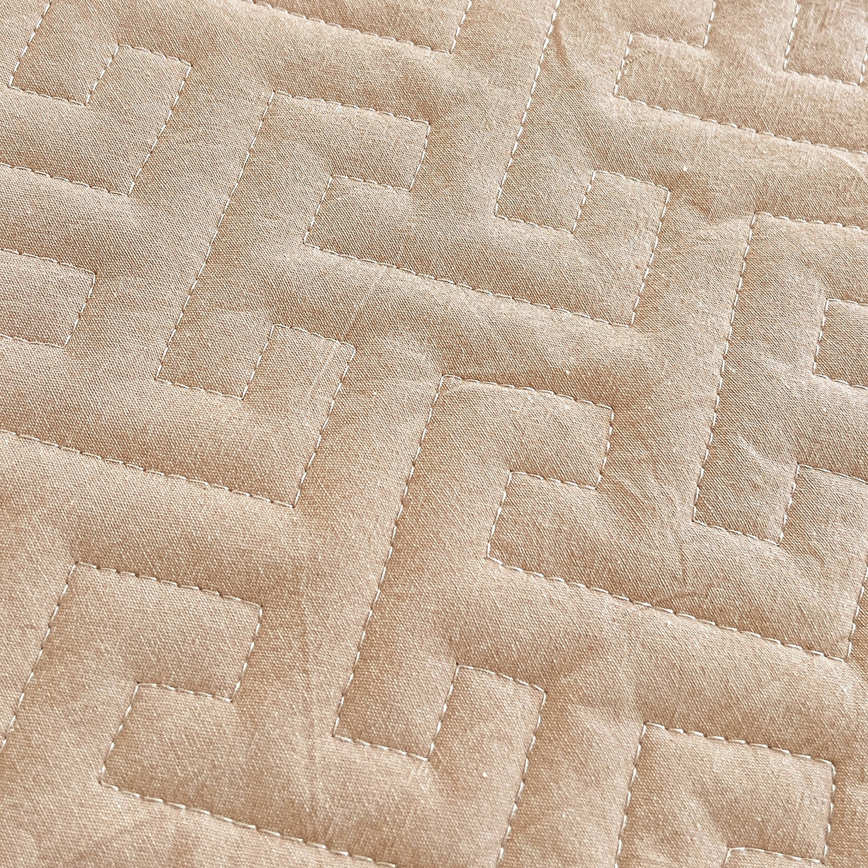 91家纺网 家纺一手货源 找家纺 梦洋家纺 2025新款全棉色织水洗棉夹棉床笠 简兮兰