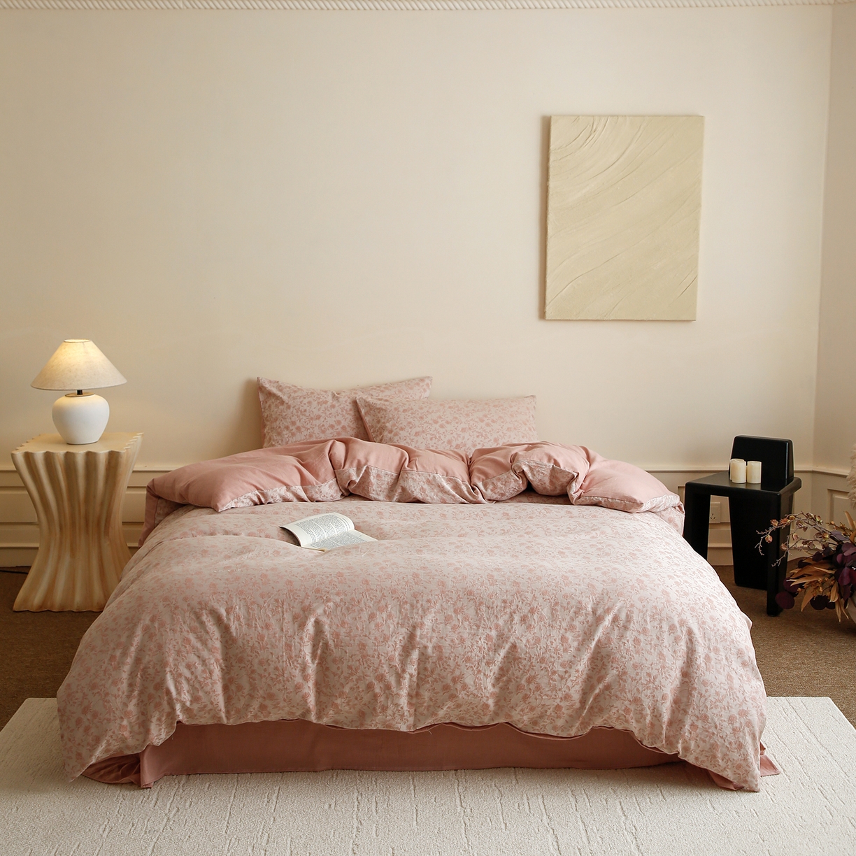 91家纺网 家纺一手货源 找家纺 （总）梵克保罗 2025秋冬新款全棉色织大提花四件套