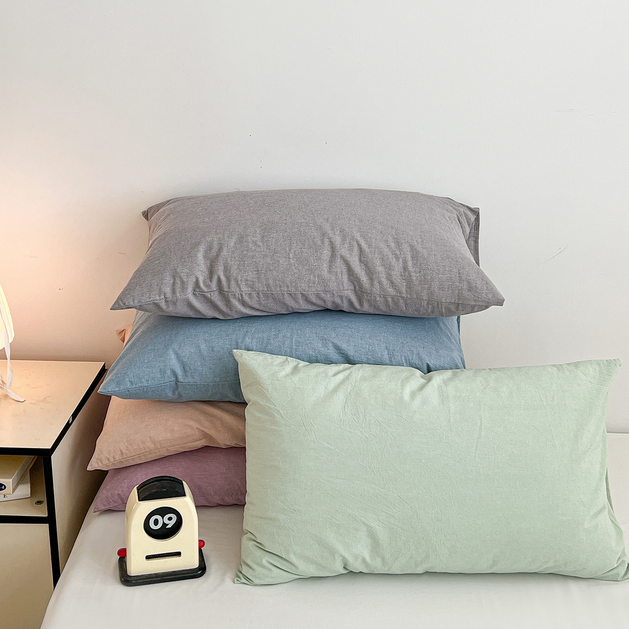 91家纺网 家纺一手货源 找家纺 梦洋家纺 2025新款全棉色织水洗棉夹棉床笠 组合图