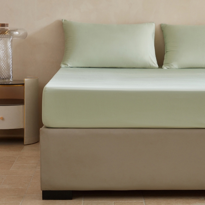 91家纺网 家纺一手货源 找家纺 （总）良品汇馆 2025【60S竹纤维床笠】单品纯色60S支A类抗菌床套席梦思套婴幼儿