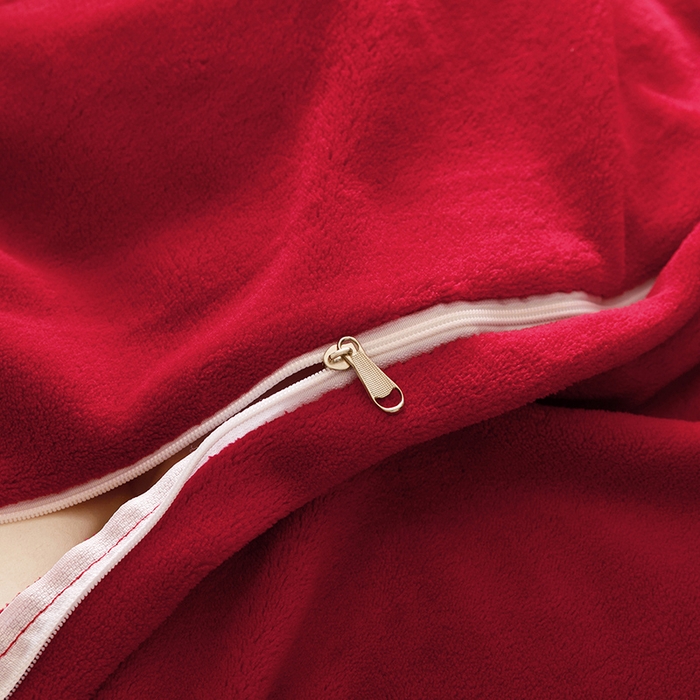 91家纺网 家纺一手货源 找家纺 （总）苏源家居 2025新款牛奶绒加厚新款婚庆喜庆刺绣大红四件套