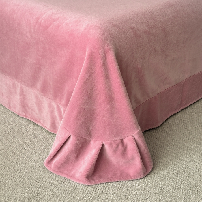 91家纺网 家纺一手货源 找家纺 鸿织源家纺 2025新款牛奶绒刺绣四件套-羽蝶 羽蝶-豆沙色