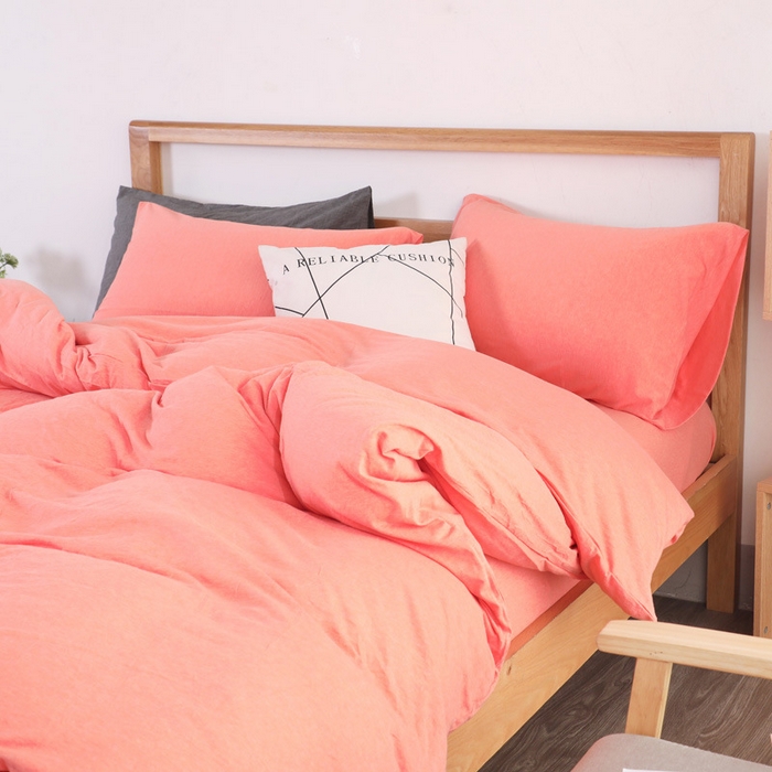 91家纺网 家纺一手货源 找家纺 （总）良品汇馆 2025【天竺棉纯色款四件套】天竺棉纯棉纯色款床单床笠款四件套