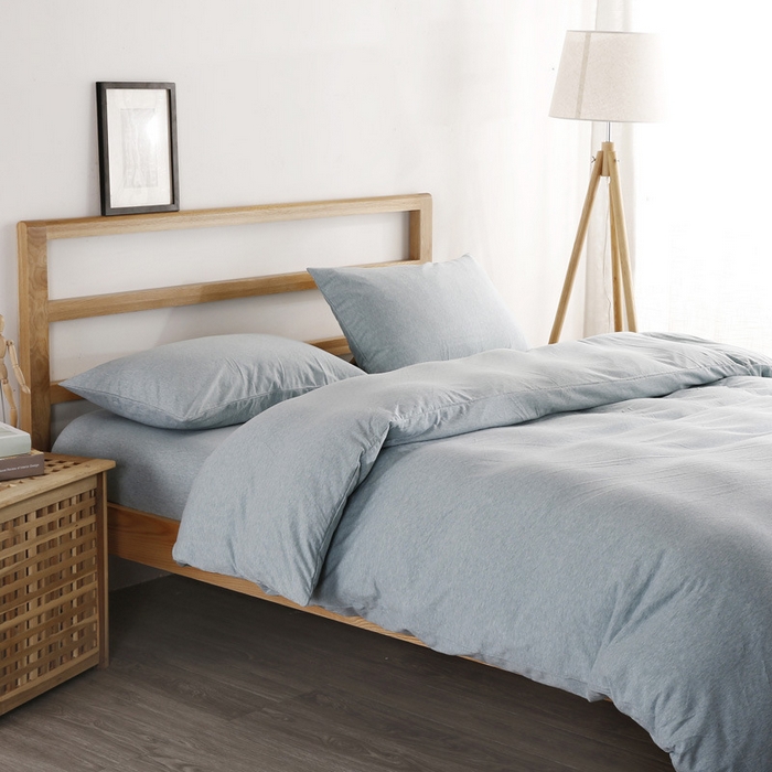 91家纺网 家纺一手货源 找家纺 （总）良品汇馆 2025【天竺棉纯色款四件套】天竺棉纯棉纯色款床单床笠款四件套