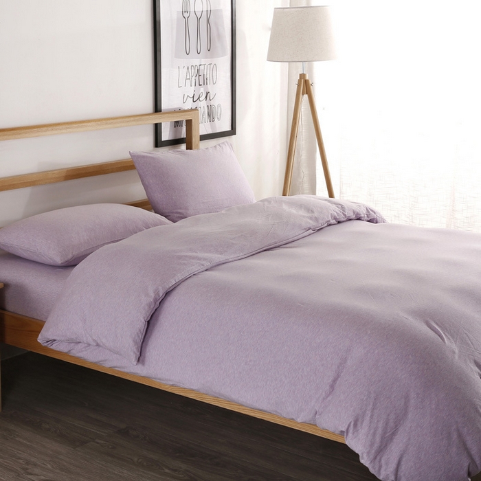 91家纺网 家纺一手货源 找家纺 （总）良品汇馆 2025【天竺棉纯色款四件套】天竺棉纯棉纯色款床单床笠款四件套