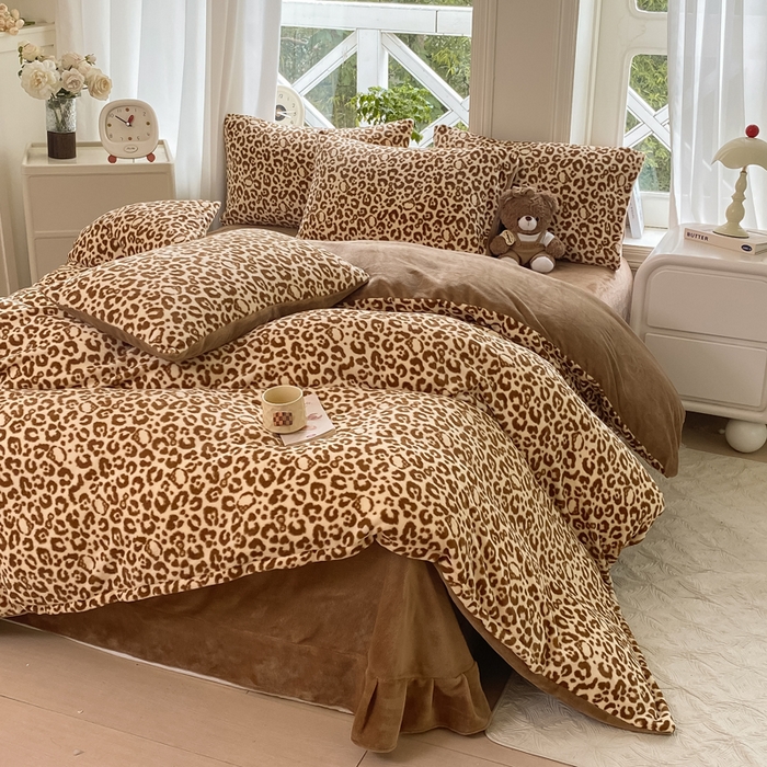 91家纺网 家纺一手货源 找家纺 （总）豫见家纺 2025新款牛奶绒印花四件套