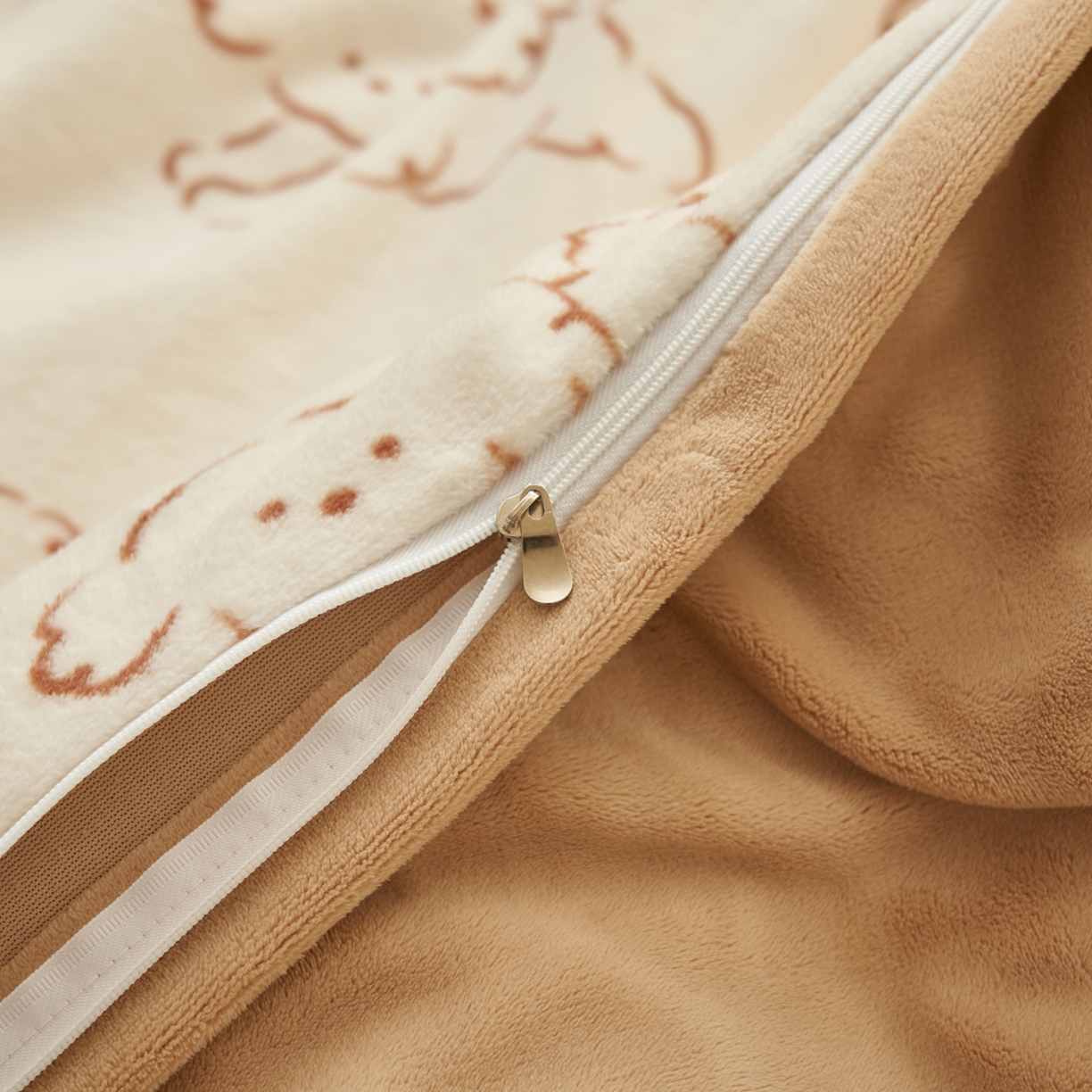 91家纺网 家纺一手货源 找家纺 晨曦家纺 2025新款加厚230克双面牛奶绒卡通可爱法兰绒四件套 快乐小狗