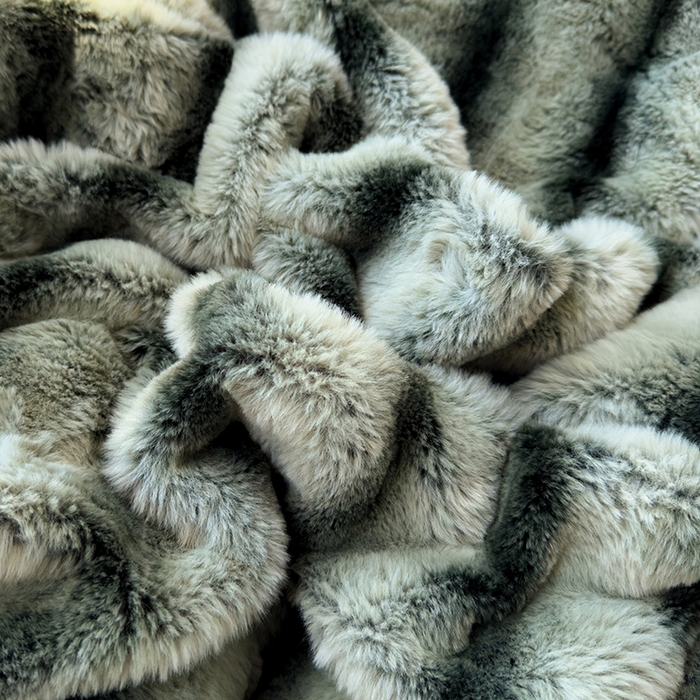 91家纺网 家纺一手货源 找家纺 佰亿莱 2025新款兔兔绒牛奶绒加厚兔毛毯保暖毯子 军绿