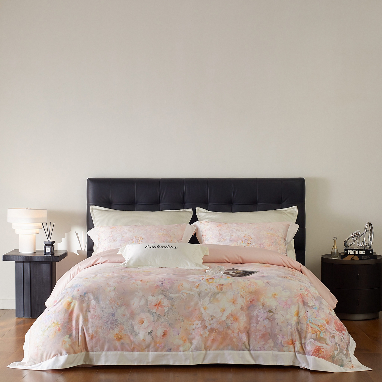 卡巴伦家纺 2025新款50S超细旦全棉数码印花款四件套（控价298） 花精灵-粉