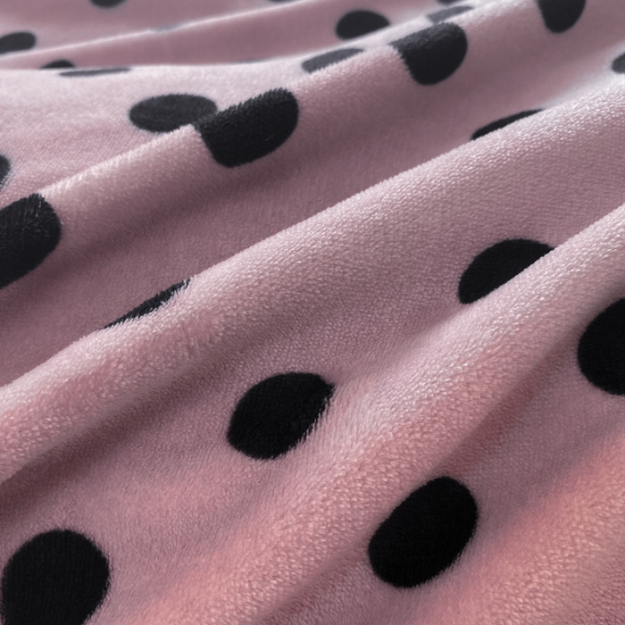 91家纺网 家纺一手货源 找家纺 豫见家纺 2025新款牛奶绒印花四件套 波点时代-紫