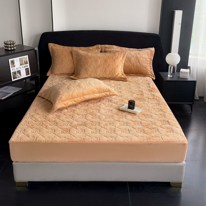 7V 2025新款牛奶绒床笠 浅棕