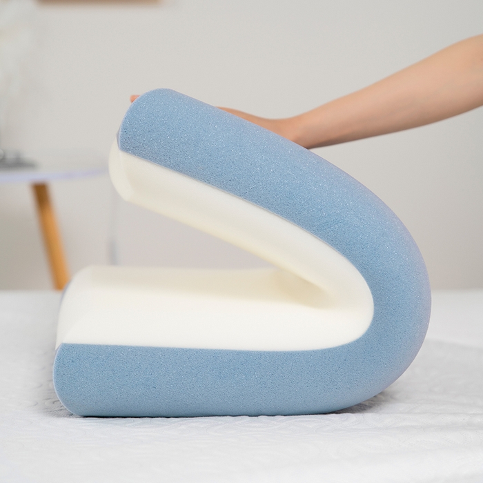 91家纺网 家纺一手货源 找家纺 （总）皇寝世家家居 2025pro款 深睡零压记忆枕 内芯双拼聚氨酯-蓝色（新）