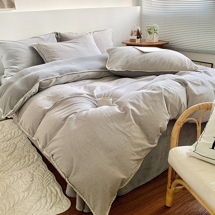 91家纺网 家纺一手货源 找家纺 （总）良品汇馆 2025【牛奶绒秋冬棉加绒四件套】棉加绒四件套保暖加厚绒布床品件套