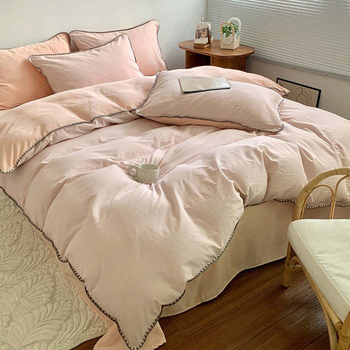 91家纺网 家纺一手货源 找家纺 （总）良品汇馆 2025【牛奶绒秋冬棉加绒四件套】棉加绒四件套保暖加厚绒布床品件套