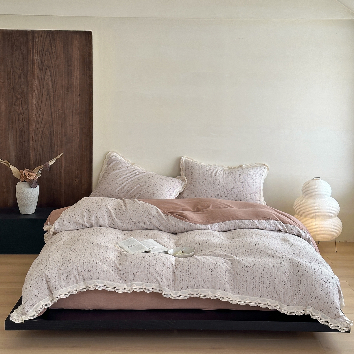 91家纺网 家纺一手货源 找家纺 （总）月夏 2025新款全棉色织四件套-星空点点系列