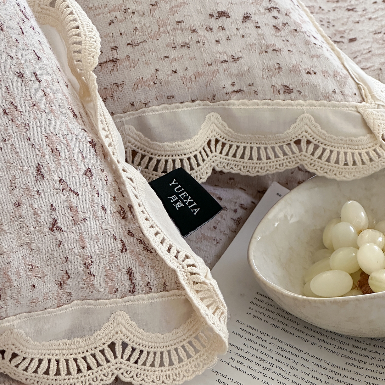 91家纺网 家纺一手货源 找家纺 （总）月夏 2025新款全棉色织四件套-星空点点系列