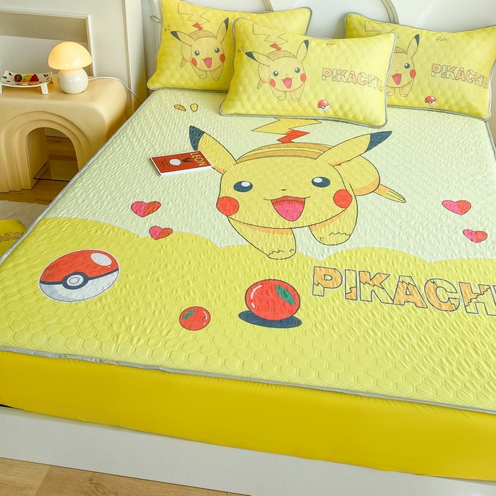 91家纺网 家纺一手货源 找家纺 （总）一电 2025新款牛奶丝凉席床笠可水洗凉感丝凉席学生宿舍单人裸睡空调席-系列二