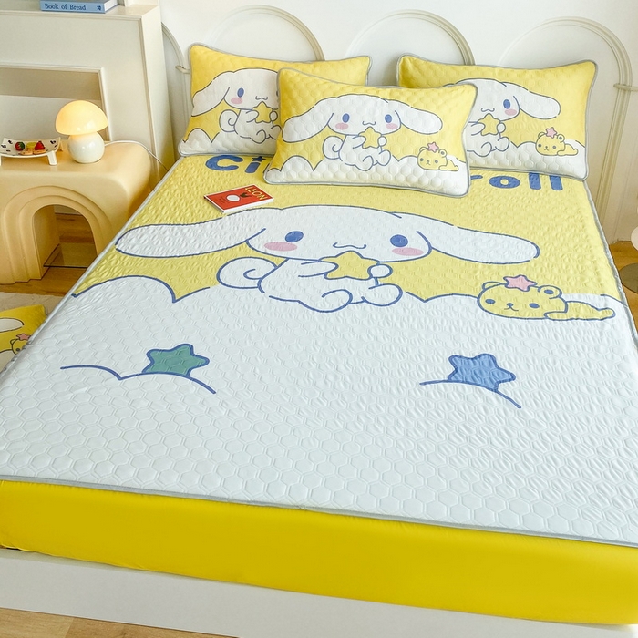 91家纺网 家纺一手货源 找家纺 （总）一电 2025新款牛奶丝凉席床笠可水洗凉感丝凉席学生宿舍单人裸睡空调席-系列二