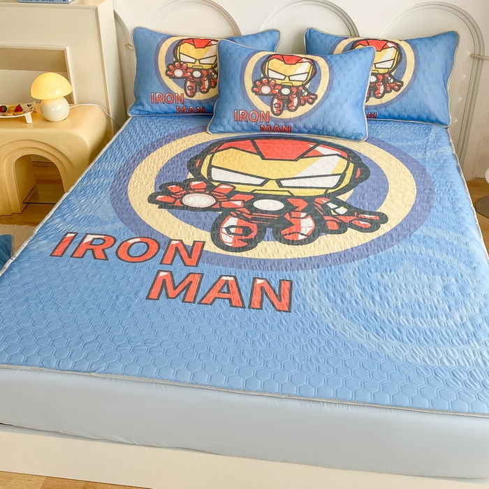 91家纺网 家纺一手货源 找家纺 （总）一电 2025新款牛奶丝凉席床笠可水洗凉感丝凉席学生宿舍单人裸睡空调席-系列二