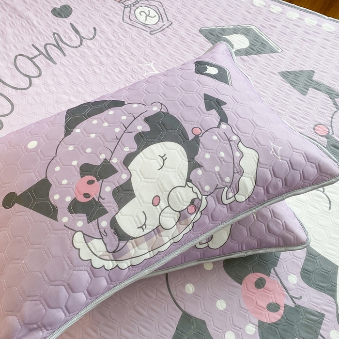 91家纺网 家纺一手货源 找家纺 一电 2025新款牛奶丝凉席床笠可水洗凉感丝凉席学生宿舍单人裸睡空调席-系列二 睡觉公主