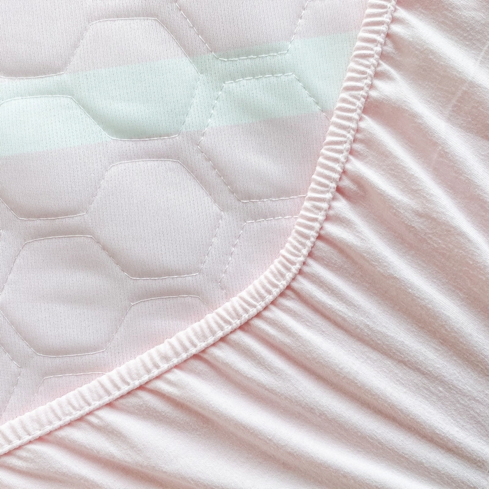 91家纺网 家纺一手货源 找家纺 一电 2025新款牛奶丝凉席床笠可水洗凉感丝凉席学生宿舍单人裸睡空调席-系列二 害羞KT