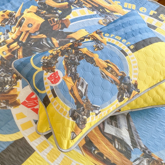 91家纺网 家纺一手货源 找家纺 一电 2025新款牛奶丝凉席床笠可水洗凉感丝凉席学生宿舍单人裸睡空调席-系列二 黄蜂机器人