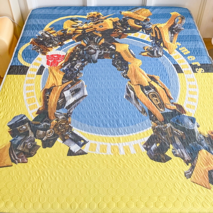 91家纺网 家纺一手货源 找家纺 一电 2025新款牛奶丝凉席床笠可水洗凉感丝凉席学生宿舍单人裸睡空调席-系列二 黄蜂机器人