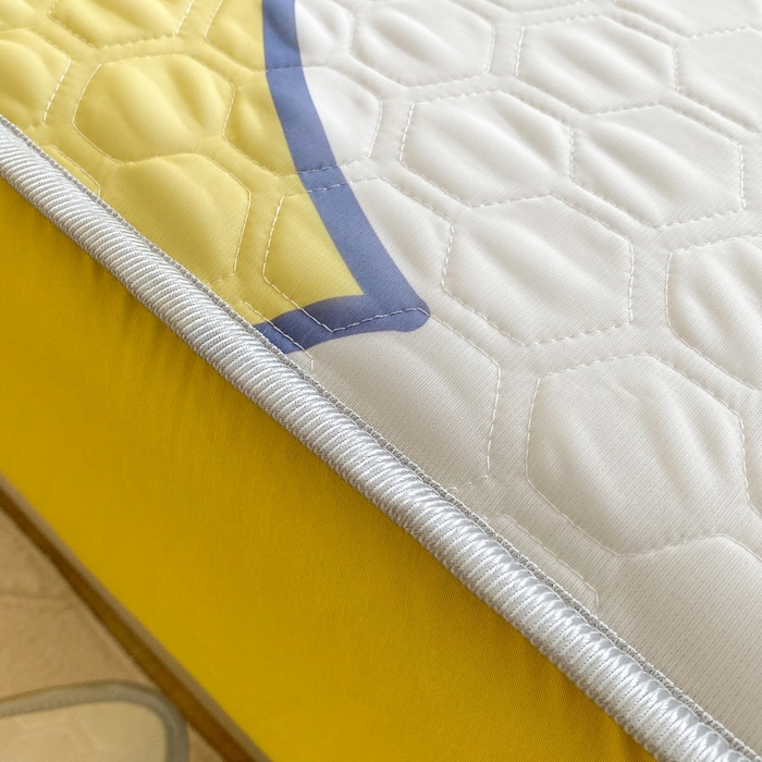 91家纺网 家纺一手货源 找家纺 一电 2025新款牛奶丝凉席床笠可水洗凉感丝凉席学生宿舍单人裸睡空调席-系列二 软萌玉贵狗