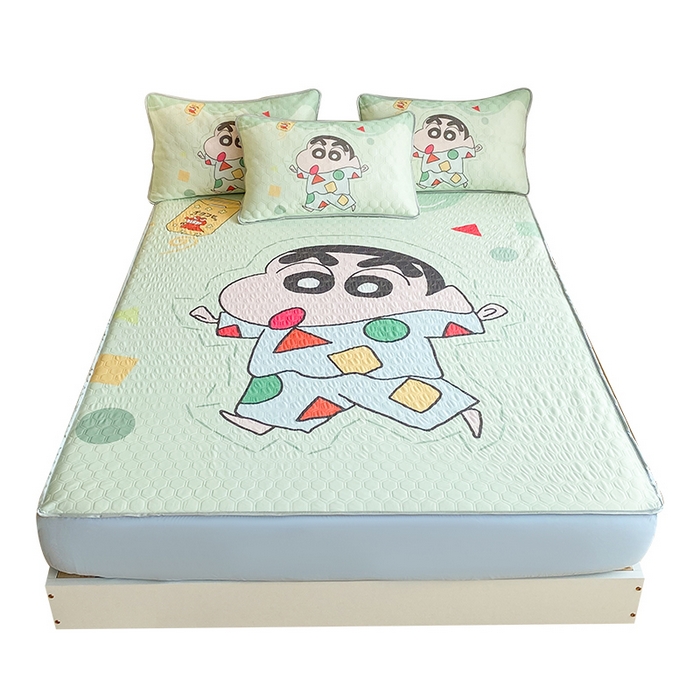 91家纺网 家纺一手货源 找家纺 一电 2025新款牛奶丝凉席床笠可水洗凉感丝凉席学生宿舍单人裸睡空调席-系列二 小新