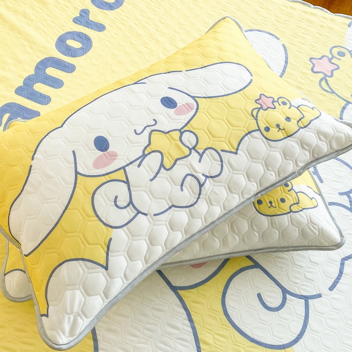 91家纺网 家纺一手货源 找家纺 一电 2025新款牛奶丝凉席床笠可水洗凉感丝凉席学生宿舍单人裸睡空调席-系列二 软萌玉贵狗