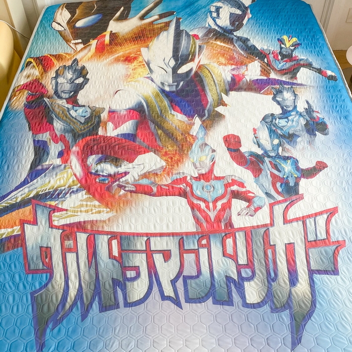 91家纺网 家纺一手货源 找家纺 一电 2025新款牛奶丝凉席床笠可水洗凉感丝凉席学生宿舍单人裸睡空调席-系列二 闪电奥特曼