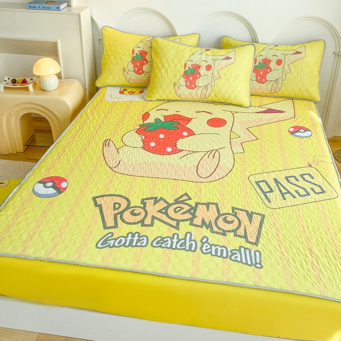 91家纺网 家纺一手货源 找家纺 （总）一电 2025新款牛奶丝凉席床笠可水洗凉感丝凉席学生宿舍单人裸睡空调席-系列二