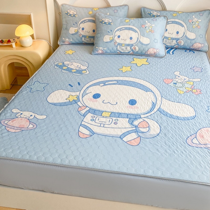 91家纺网 家纺一手货源 找家纺 （总）一电 2025新款牛奶丝凉席床笠可水洗凉感丝凉席学生宿舍单人裸睡空调席-系列二